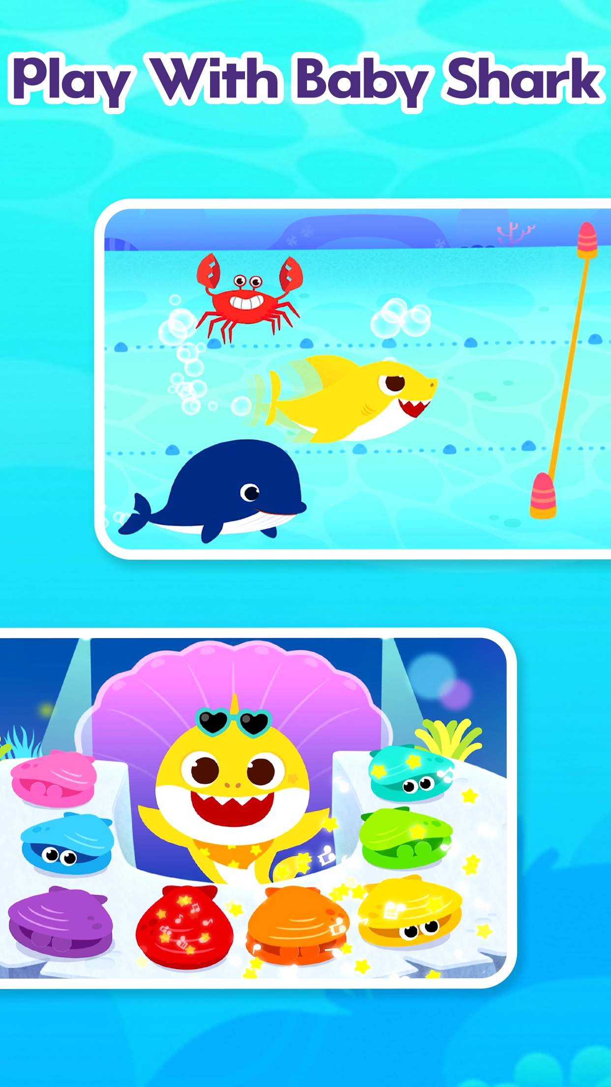 pinkfong baby shark game gameplay screenshot 2